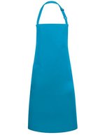 Karlowsky Latzschürze Basic mit verstellbarer Schnalle, White 75 x 90 cm, KY049 – Turquoise (ca. Pantone 639C)