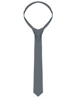 Karlowsky Schmale Krawatte aus Köpergewebe – Anthracite (ca. Pantone 7540C)