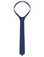 Karlowsky Schmale Krawatte aus Köpergewebe, Anthracite (ca. Pantone 7540C) 148 x 6,5 cm, KY050 – Navy (ca. Pantone 533C)