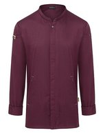 Karlowsky Kochjacke Green-Generation aus Recycling-Polyester – Aubergine (ca. Pantone 5185C)