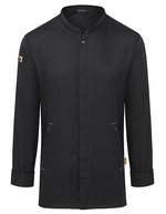 Karlowsky Kochjacke Green-Generation aus Recycling-Polyester – Black (ca. Pantone 419C)