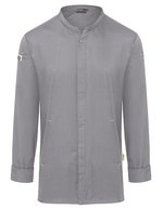 Karlowsky Kochjacke Green-Generation aus Recycling-Polyester – Platinum Grey (ca. Pantone 4283C)