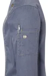 Karlowsky Kochjacke Jeans-Style mit Steppnähten für Damen, Vintage Moss Green (ca. Pantone 416C) 46, KY053 – Bild 6