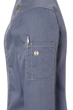 Karlowsky Kochjacke Jeans-Style mit Steppnähten für Damen, Vintage Black (ca. Pantone Cool Grey11C) 40, KY053 – Bild 7