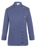 Karlowsky Kochjacke Jeans-Style mit Steppnähten für Damen, Vintage Blue (ca. Pantone 2108C) 58, KY053 – Bild 2