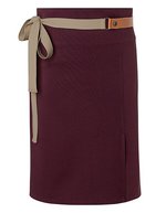 Karlowsky Vorbinder Green-Generation mit Lederbändern, Aubergine (ca. Pantone 5185C) 110 x 65 cm, KY055 – Bild 2