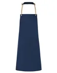Karlowsky Latzschürze New-Nature aus Recyclingmaterial, Cinnamon (ca. Pantone 2321C) 70 x 85 cm, KY056 – Steel Blue (ca. Pantone 2380C)