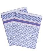 Karlowsky Karriertes Grubentuch 10er-Pack Baumwolle – Blue (checked)
