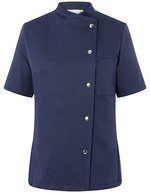 Karlowsky Kochjacke Greta aus Köpergewebe – Navy (ca. Pantone 533C)