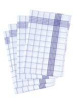 Karlowsky Kariertes Geschirrtuch-Set, 10er Pack – Blue (ca. Pantone 7686C)/White