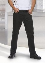 Karlowsky Kochhose Manolo 5-Pocket-Schnitt für Herren, Black (ca. Pantone 419C) 52, KY093 – Bild 1