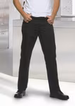 Karlowsky Pantaloni da Cuoco Manolo Taglio 5-Pocket da Uomo – Black (ca. Pantone 419C)