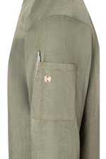 Karlowsky Kochjacke Jeans-Style mit Steppnähten, Vintage Red (ca. Pantone 710C) 52, KY099 – Bild 7