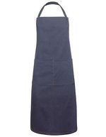 Karlowsky Latzschürze Jeans-Style mit Tasche 2023, Vintage Black (ca. Pantone Cool Grey11C) 71 x 95 cm, KY100 – Bild 2