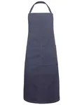 Karlowsky Latzschürze Jeans-Style mit Tasche 2023, Vintage Black (ca. Pantone Cool Grey11C) 71 x 95 cm, KY100 – Bild 2