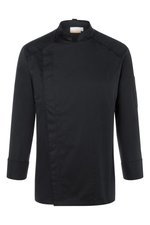 Karlowsky Kochjacke Noah mit verdeckter Knopfleiste, Black (ca. Pantone 419C) 48, KY102 – Bild 3