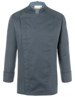 Karlowsky Kochjacke Noah mit verdeckter Knopfleiste – Anthracite (ca. Pantone 7540C)