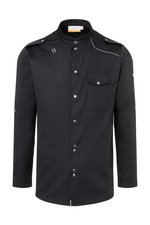 Karlowsky Kochhemd New Identity mit Stehkragen, Black (ca. Pantone 419C) 52, KY103 – Bild 3