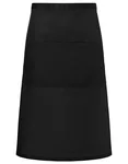 Karlowsky Bistroschürze Basic mit Tasche 2023, Bordeaux (ca. Pantone 209C) 70 x 70 cm, KY112 – Black (ca. Pantone 419C)