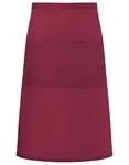 Karlowsky Bistroschürze Basic mit Tasche 2023, Bordeaux (ca. Pantone 209C) 70 x 70 cm, KY112 – Bild 1