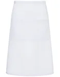 Karlowsky Bistroschürze Basic mit Tasche 2023, Bordeaux (ca. Pantone 209C) 70 x 70 cm, KY112 – White