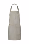 Karlowsky Tablier à bavette Urban Casual-Style en twill, Beige (ca. Pantone 7529 C) 68 x 80 cm, KY113 – image 3