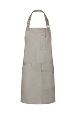 Karlowsky Latzschürze Urban Casual-Style aus Twill, Beige (ca. Pantone 7529 C) 68 x 80 cm, KY113 – Bild 3