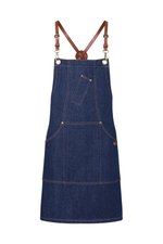 Karlowsky Grembiule con Pettorina in Denim con Bretelle Rimovibili, Denim Blue (ca. Pantone 533 C) 68 x 80 cm, KY117 – Bild 3