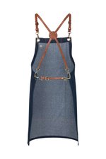 Karlowsky Grembiule con Pettorina in Denim con Bretelle Rimovibili, Denim Blue (ca. Pantone 533 C) 68 x 80 cm, KY117 – Bild 4