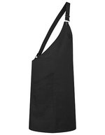Karlowsky Asymmetrische Latzschürze Classic mit Tasche, Anthracite (ca. Pantone 7540C) 70 x 90 cm, KY118 – Black (ca. Pantone 419C)