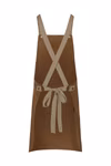 Karlowsky Bib Apron Urban Look with Cross Straps, Aubergine (ca. Pantone 5185C) 70 x 85 cm, KY119 – image 4