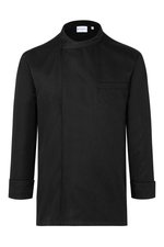 Karlowsky Langarm Kochhemd mit Jersey-Einsatz, Black (ca. Pantone 419C) 3XL, KY121 – Bild 3
