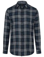 Karlowsky Karohemd Urban Slim-Fit Polyester-Baumwolle, Navy (ca. Pantone 533C) S, KY124 – Navy (ca. Pantone 533C)