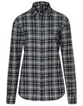 Karlowsky Checked Shirt Urban Slim-Fit for Women, Black (ca. Pantone 419C) XS, KY125 – image 2