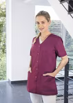 Karlowsky Casacca da Donna Essential con Scollo a V, White 34, KY131 – Royal Blue (ca. Pantone 3506C)