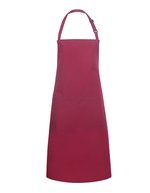 Karlowsky Latzschürze Basic Übergröße mit Schnalle, Anthracite (ca. Pantone 7540C) 100 x 100 cm, KY133 – Bordeaux (ca. Pantone 209C)