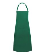 Karlowsky Latzschürze Basic Übergröße mit Schnalle, Anthracite (ca. Pantone 7540C) 100 x 100 cm, KY133 – Vert foret (ca. Pantone 554C)
