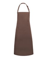 Karlowsky Latzschürze Basic Übergröße mit Schnalle, Anthracite (ca. Pantone 7540C) 100 x 100 cm, KY133 – Marron clair (ca. Pantone 438C)