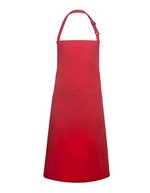 Karlowsky Latzschürze Basic Übergröße mit Schnalle, Anthracite (ca. Pantone 7540C) 100 x 100 cm, KY133 – Rouge (ca. Pantone 186C)