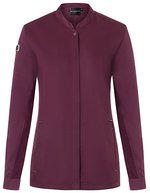 Karlowsky Damenkochjacke Green-Generation, taillierter Schnitt – Aubergine (ca. Pantone 5185C)