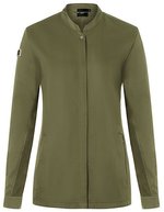 Karlowsky Damenkochjacke Green-Generation, taillierter Schnitt – Moss Green (ca. Pantone 4229C)