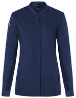 Karlowsky Damenkochjacke Green-Generation, taillierter Schnitt, Black (ca. Pantone 419C) 58, KY134 – Steel Blue (ca. Pantone 2380C)