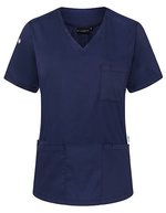 Karlowsky Damen-Schlupfkasack mit V-Ausschnitt, Black (ca. Pantone 419C) XS, KY138 – Navy (ca. Pantone 533C)