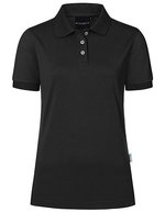 Karlowsky Poloshirt Modern-Flair mit Stretch für Damen – Black (ca. Pantone 419C)