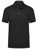 Karlowsky Poloshirt Modern-Flair Jersey-Piqué für Herren – Black (ca. Pantone 419C)