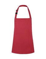 Children's Basic Bib Apron with Buckle – Raspberry (ca. Pantone 4059C)