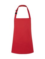 Children's Basic Bib Apron with Buckle – Red (ca. Pantone 186C)