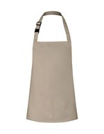 Children's Basic Bib Apron with Buckle – Sand (ca. Pantone 7529C)