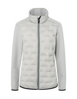 Damen Fleece-Hybrid Jacket – Light Grey (ca. Pantone 428C)