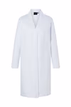 Damenkittel mit verdeckter Knopfleiste – White